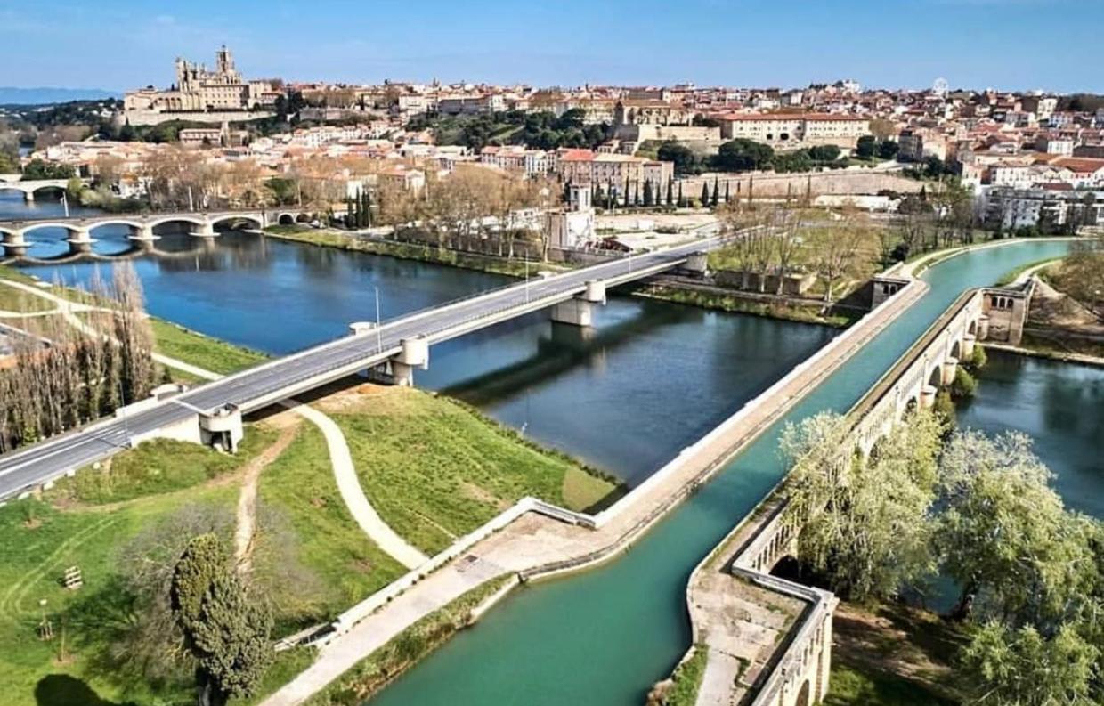 Arcole 5 - Jolie Appartement Centre Ville De Beziers Avec Garage- Wifi -Tv Connectee מראה חיצוני תמונה